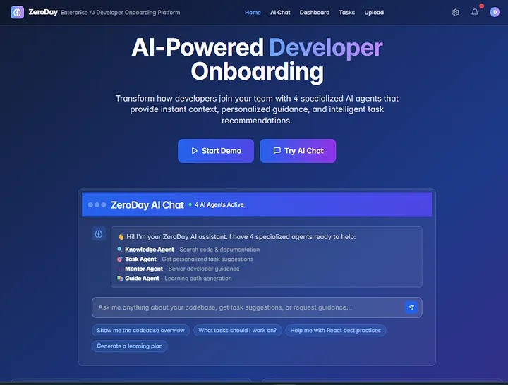 ZeroDay Enterprise AI Developer Onboarding Platform